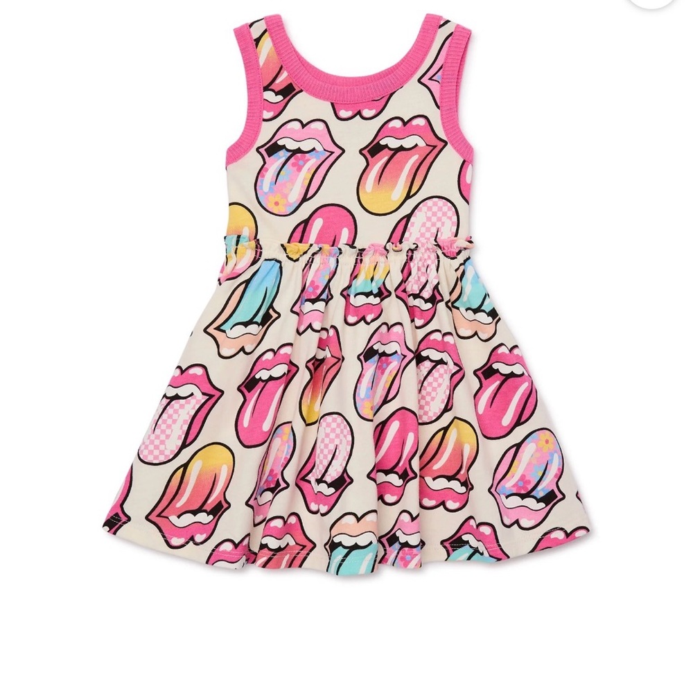 Rolling Stones Toddler Girls Tank Dress Size 4T Casual Summer Spring Skater
